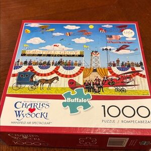 ♦️3 for $15♦️Charles Wysocki 1000 piece puzzle “Mansfield Air Spectacular”